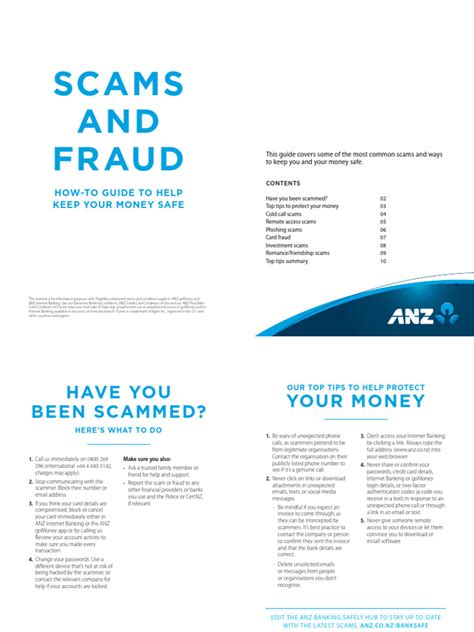 anz report a scam.